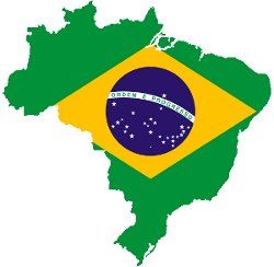mapa Brasil bandeira