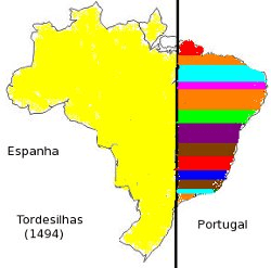 Mapa Brasil Capitanias